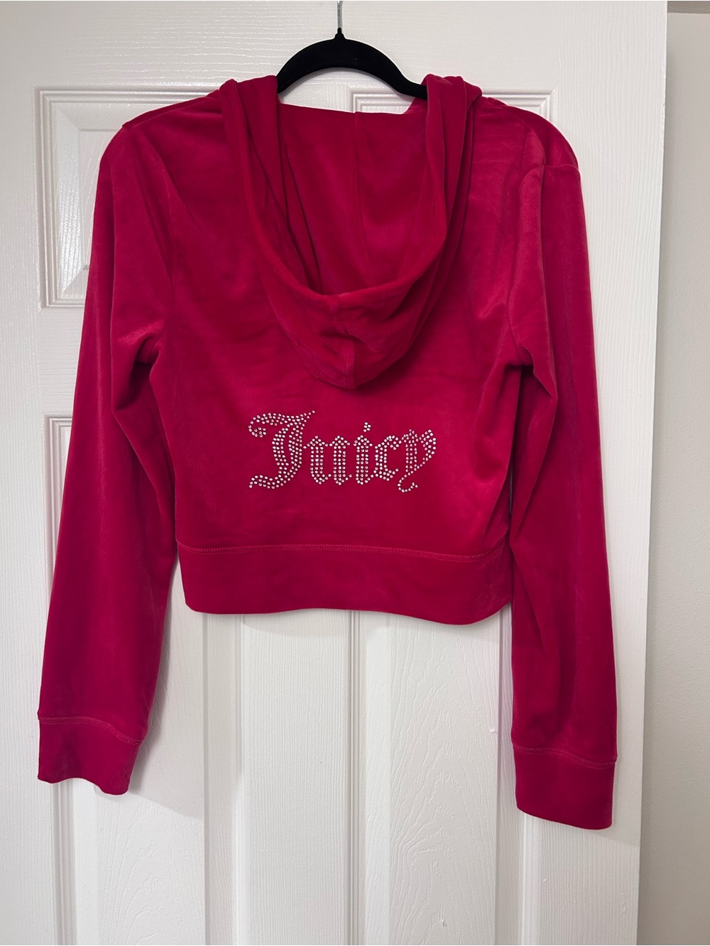 JUICY Hot Pink Velour Zip Hoodie